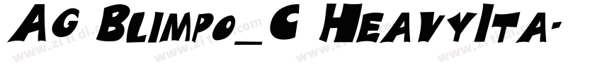 AG Blimpo_C HeavyIta字体转换